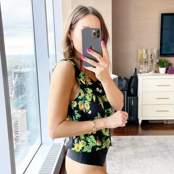 CAMI Darby One Shoulder Silk Bodysuit - Kiwi