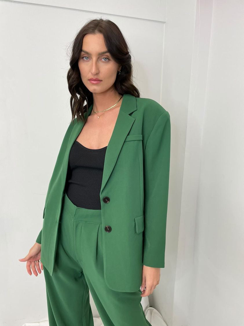CRESCENT Oversized Blazer - Green