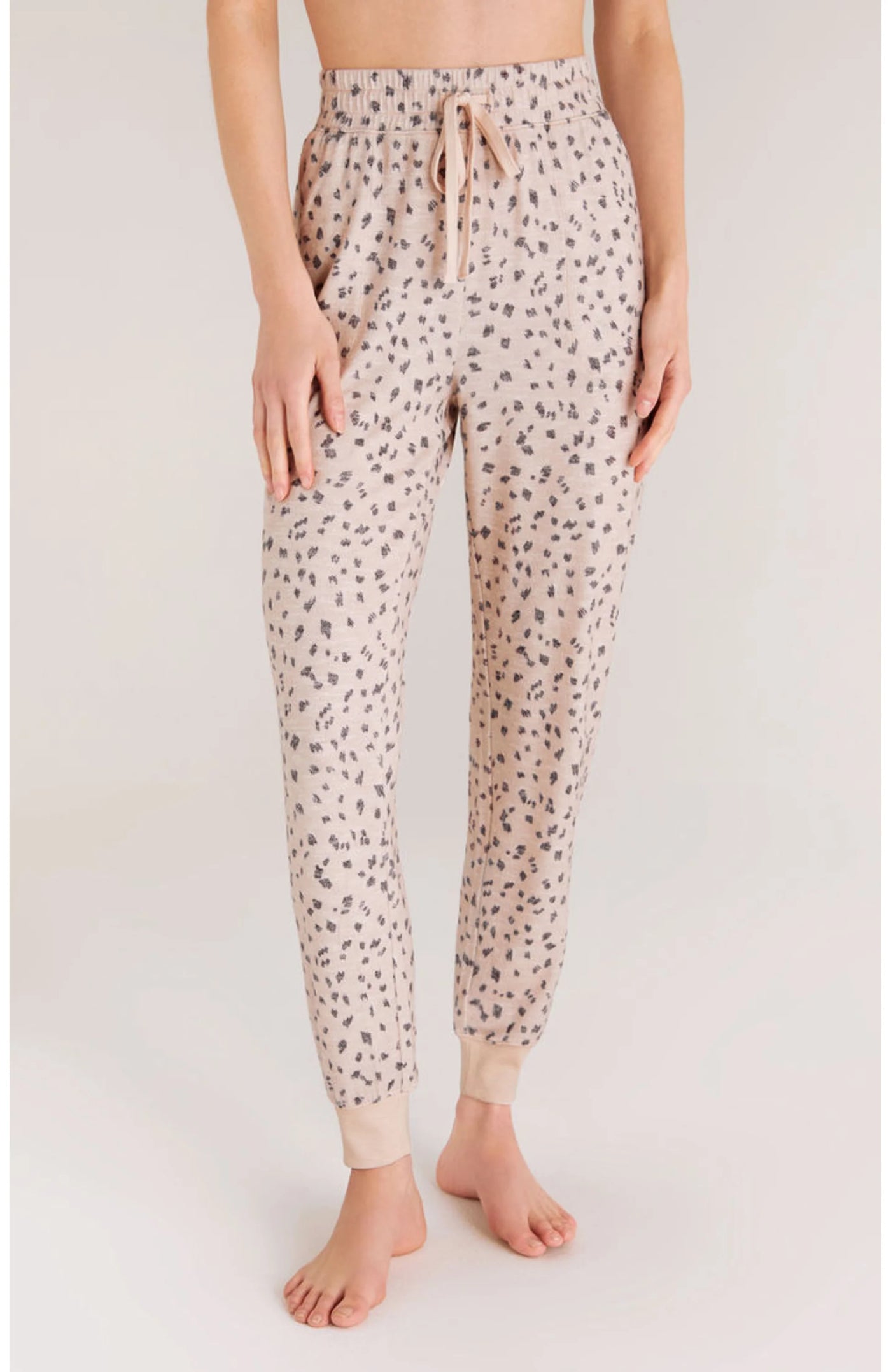 Z Supply Comfy Brush Stroke Jogger - Faded Blush
