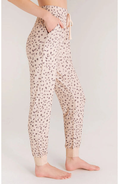 Z Supply Comfy Brush Stroke Jogger - Faded Blush