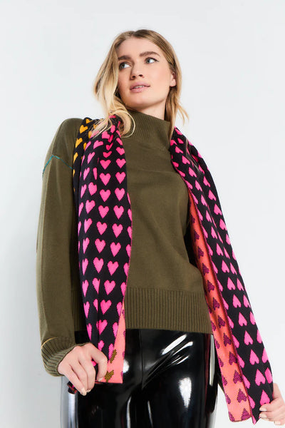 Lisa Todd Love Lines Scarf - Black/Party