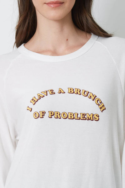 Good hYOUman “I Have A Brunch Of Problems” Sweatshirt - Natural