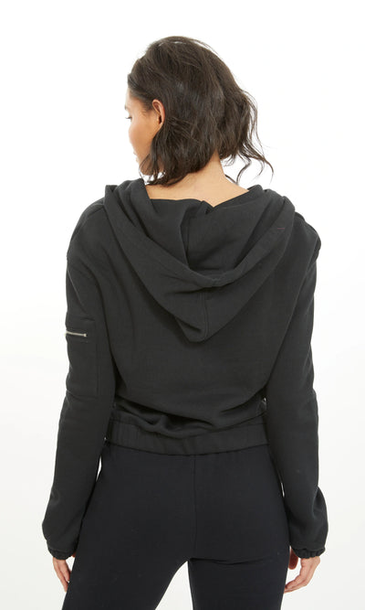 Generation Love Jackie Pearl Zipper Sweatshirt Black