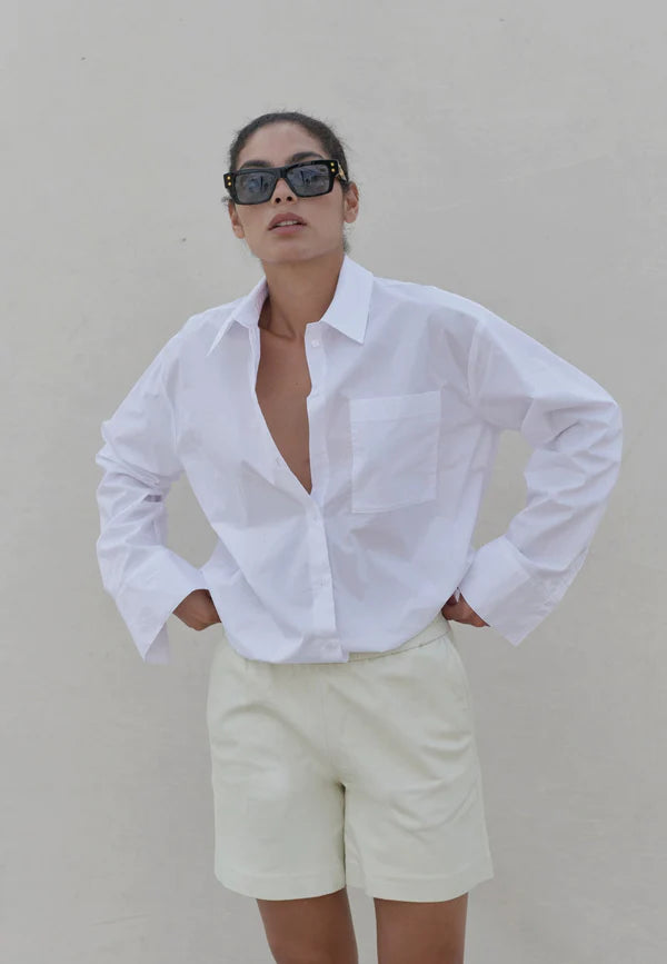 HERSKIND Henrietta Oversized Shirt - White