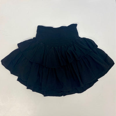 Blanco Cotton Ruffle Skort - Black