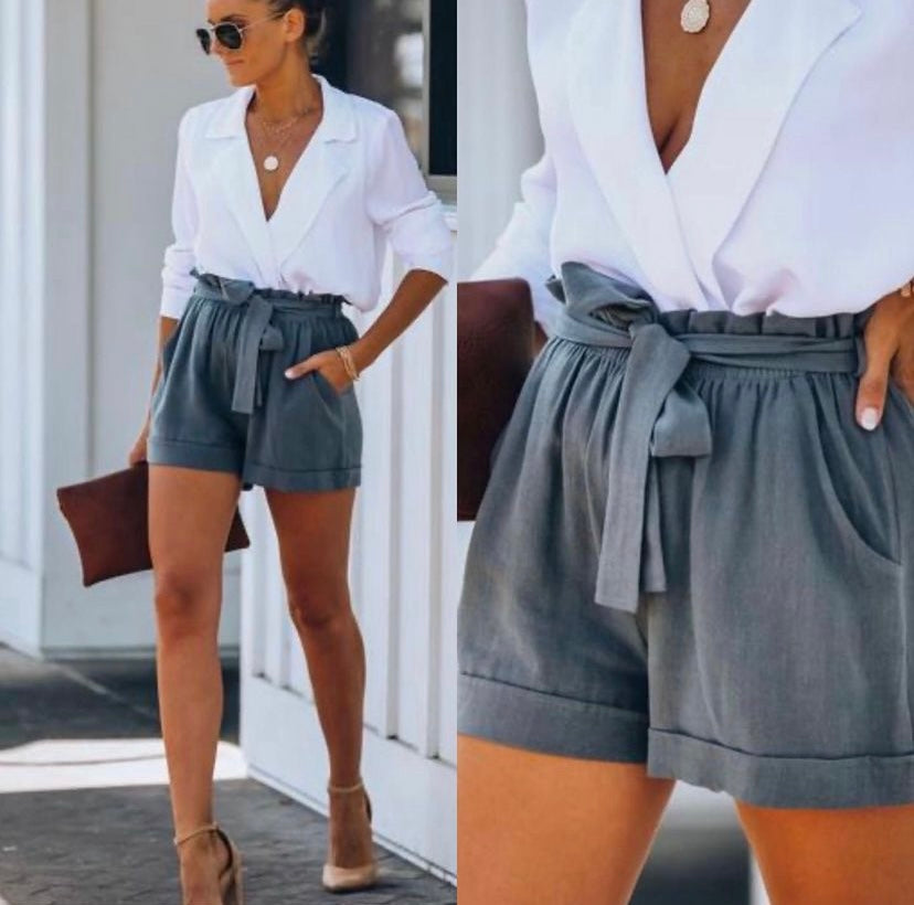 Tyche Charcoal Paperboy Shorts
