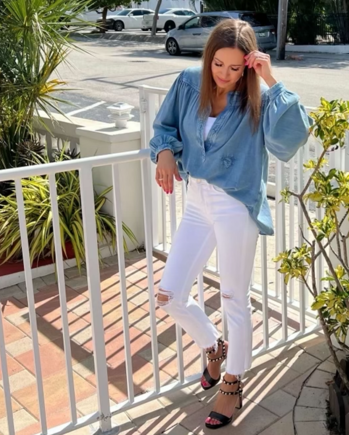 Zadig & Voltaire Tigy Denim Blouson Shirt