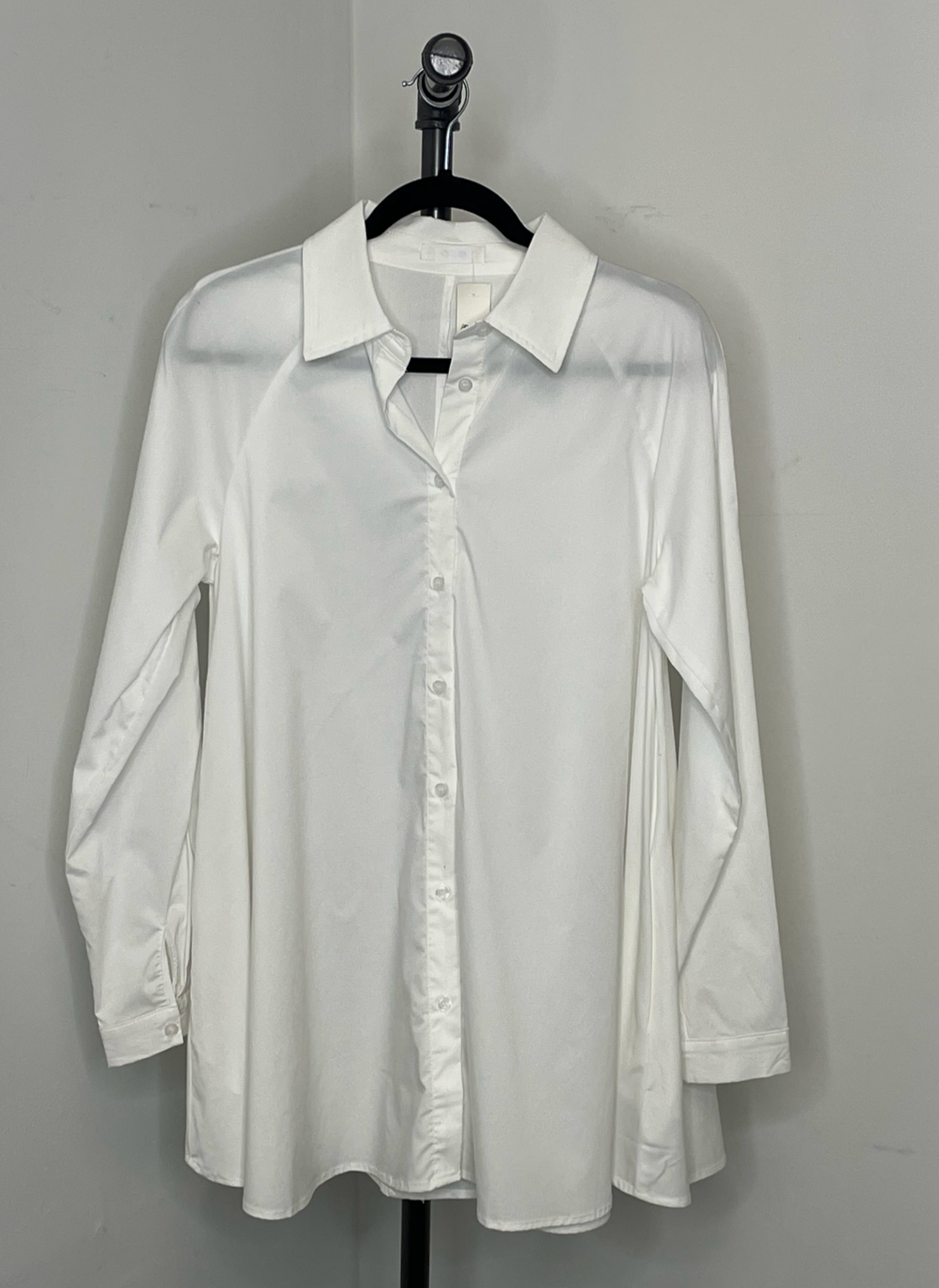 Cherish A Line Shirt White