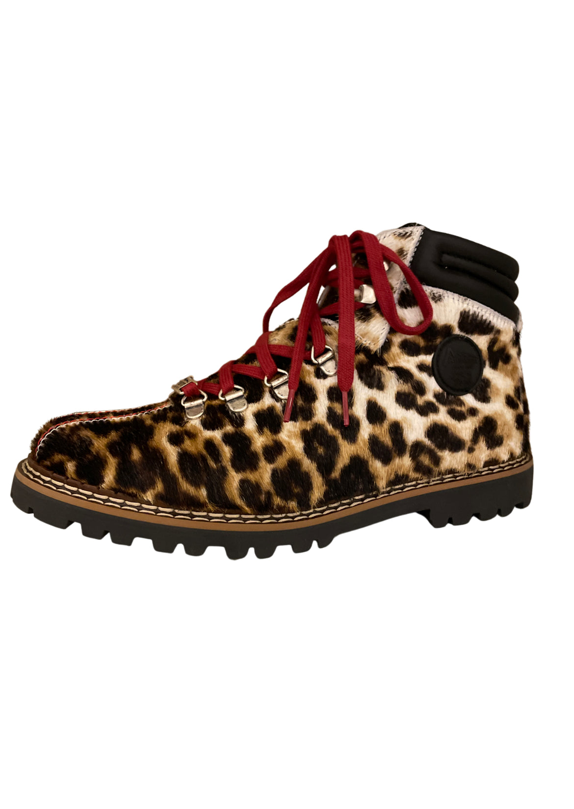 Ammann Town II Leopard Print Calf Hair Ankle Boots