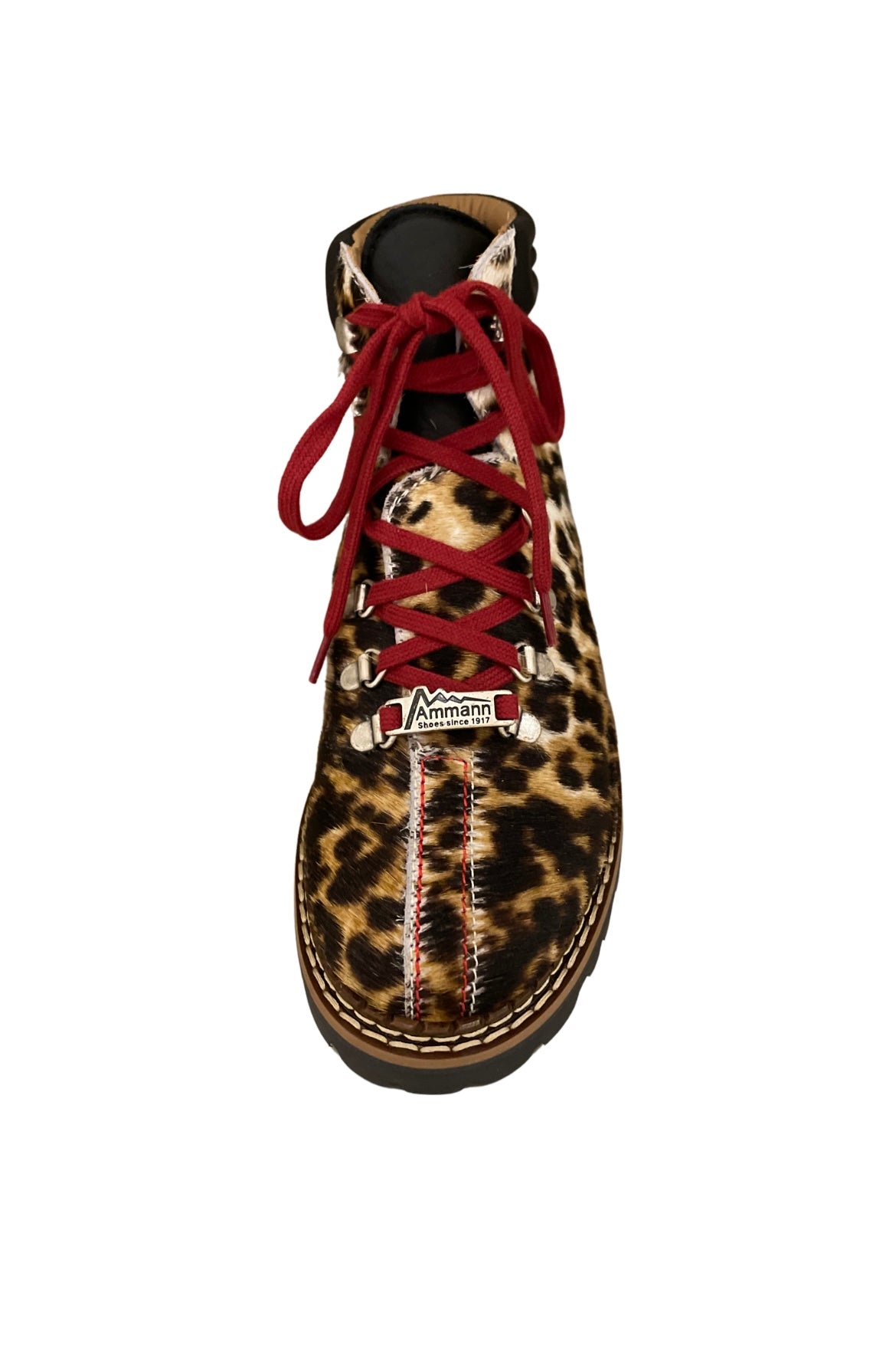 Ammann Town II Leopard Print Calf Hair Ankle Boots