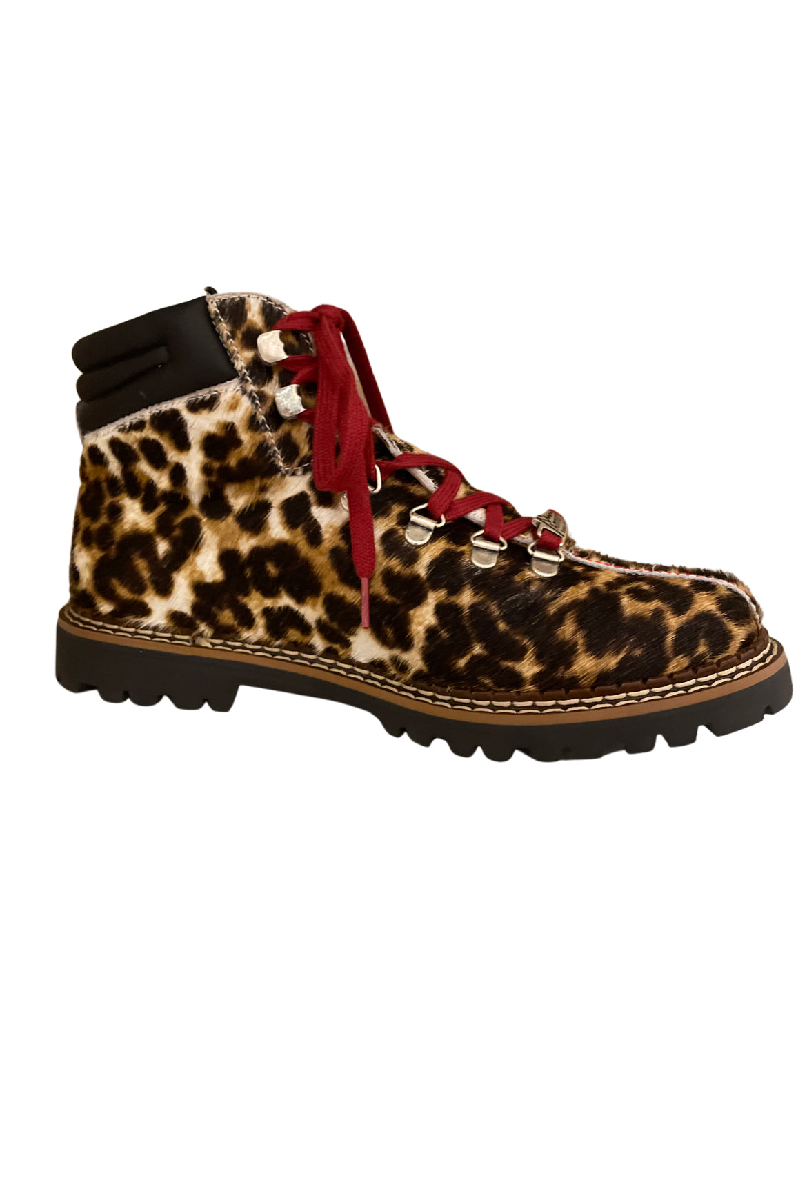 Ammann Town II Leopard Print Calf Hair Ankle Boots