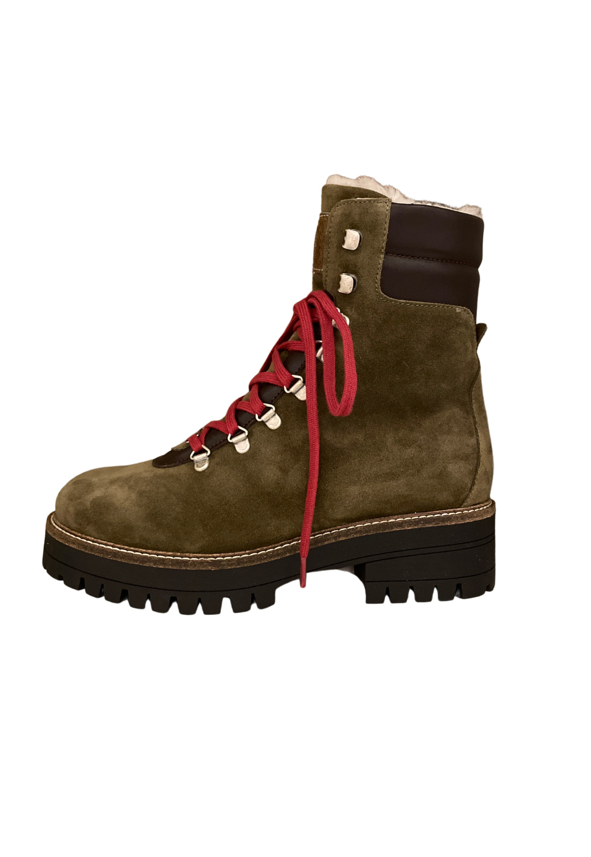 Ammann Vevey Medium Army Green Suede Boots