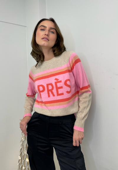 White + Warren Cashmere “Apres” Crewneck - Pink