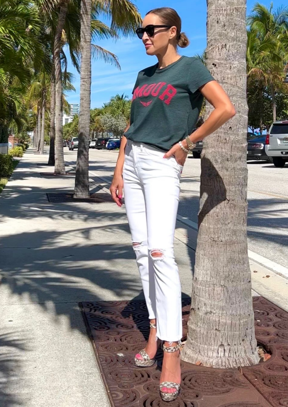 Zadig & Voltaire Walk Amour Tee - Peacock Green