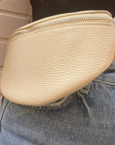 MINI Pattern Strap Cross Body Bag - Cream