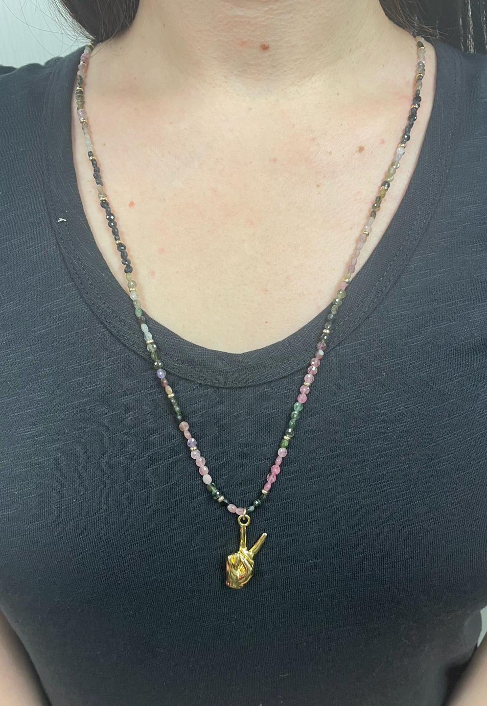 The Pink Door Purple Peace Long Necklace