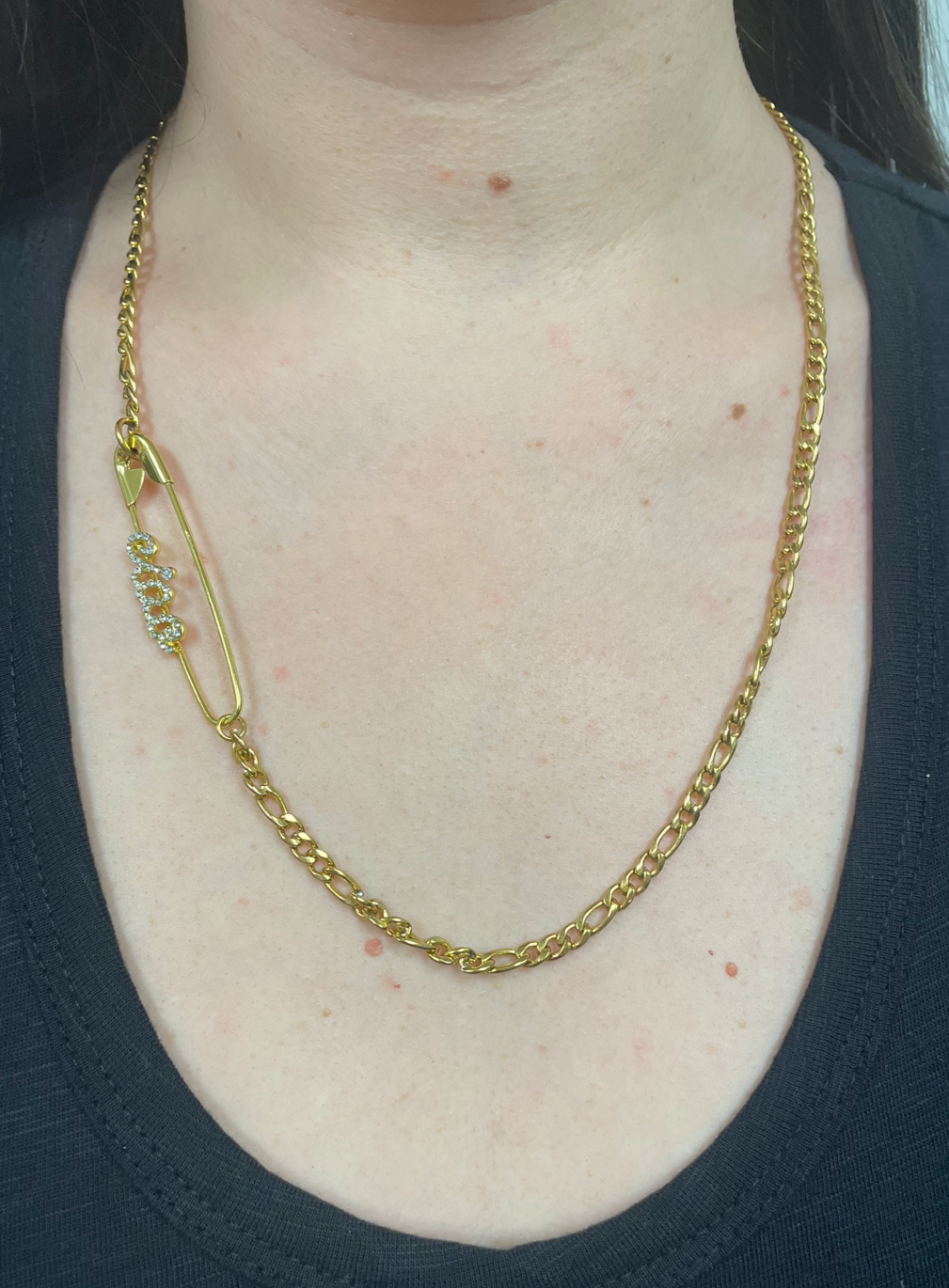 Gold Paperclip Necklace