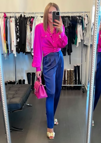 Generation Love Lennox Blouse - Hot Pink