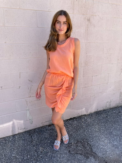 Meo Meli Gauze Tank Top - Coral