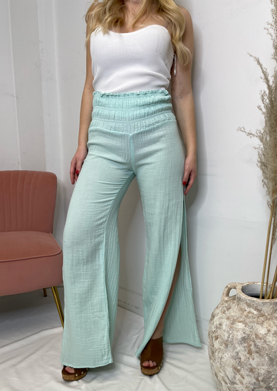 Stark X Cotton Ashton Pant - Aqua