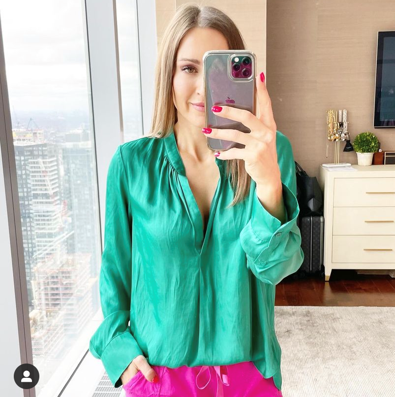 ZADIG & VOLTAIRE Tink Satin Blouse - Butter