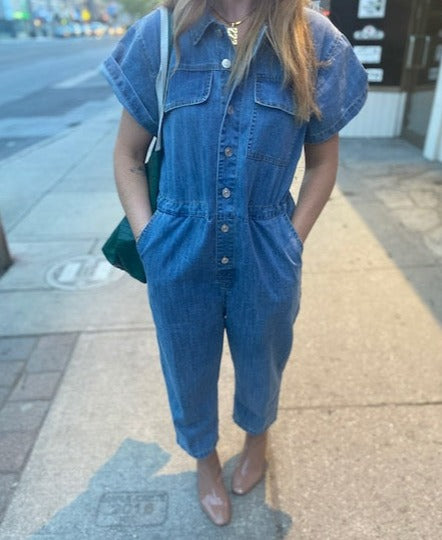 LITZ BY UNIQ Denim S/S Overalls