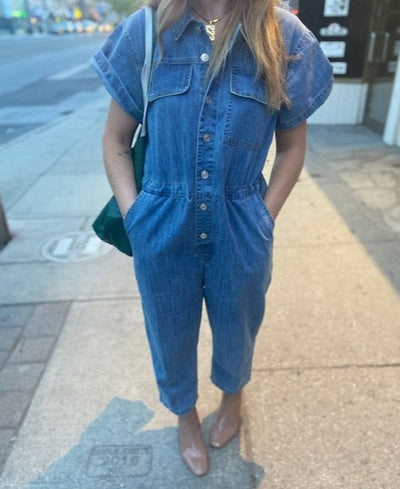 LITZ BY UNIQ Denim S/S Overalls