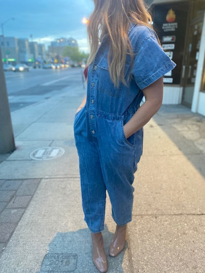LITZ BY UNIQ Denim S/S Overalls