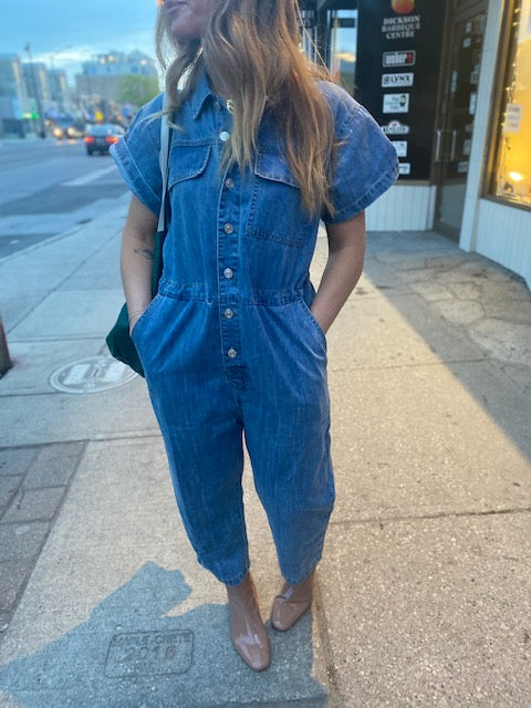 LITZ BY UNIQ Denim S/S Overalls