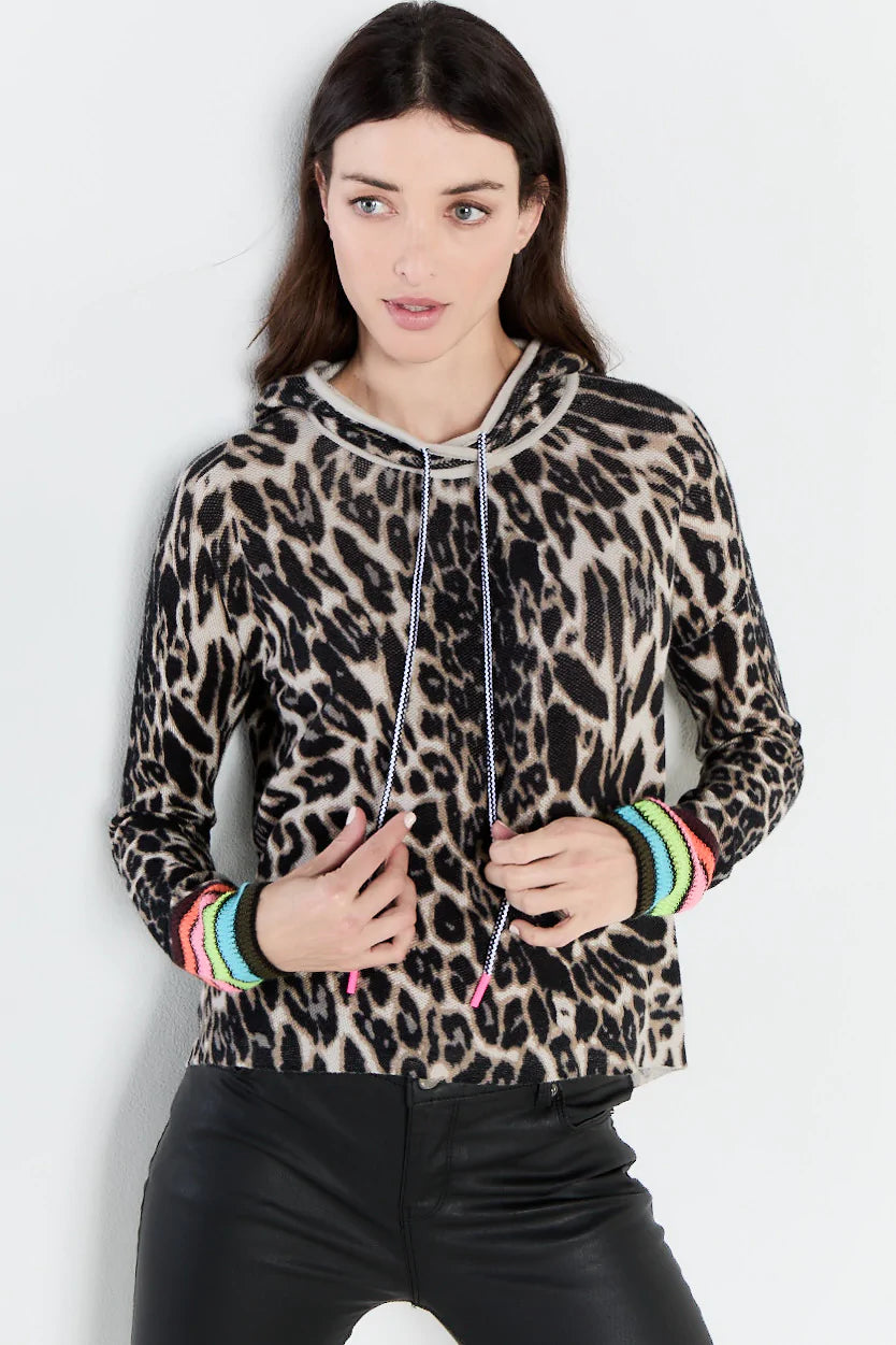 Lisa Todd “Into The Wild” Leopard Print Hoodie