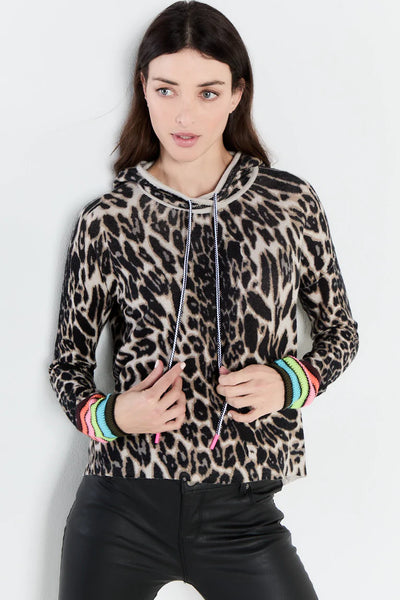 Lisa Todd “Into The Wild” Leopard Print Hoodie