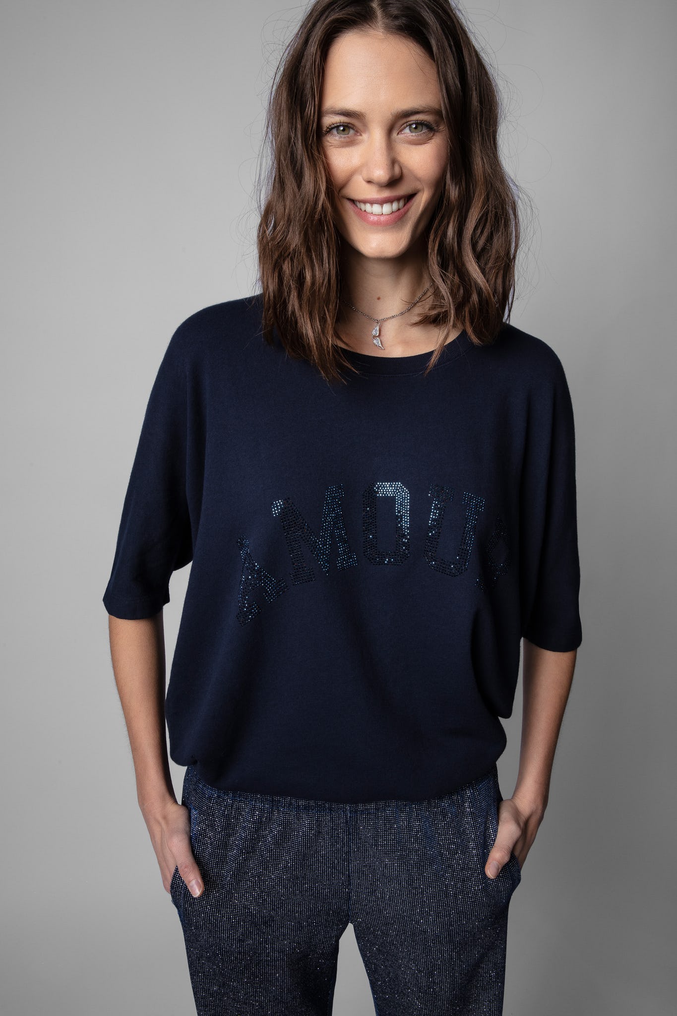 Zadig Voltaire Portland Amour Strass