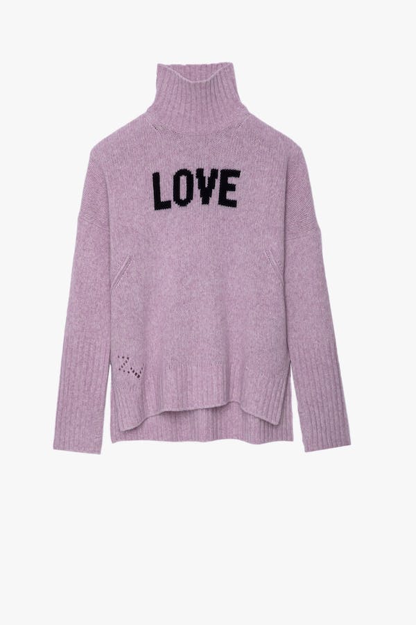 Zadig & Voltaire Alma Love Knitted Sweater - Lilac