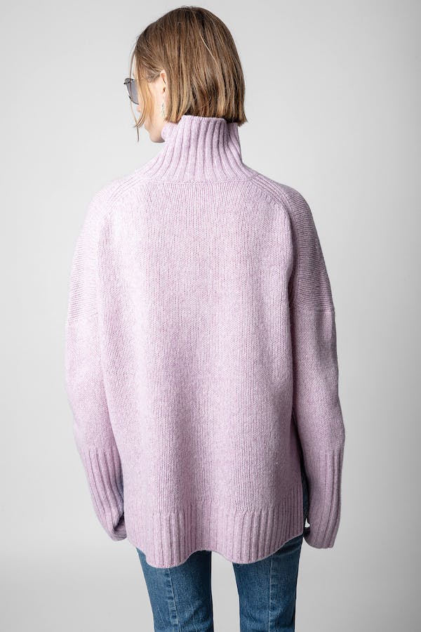 Zadig & Voltaire Alma Love Knitted Sweater - Lilac