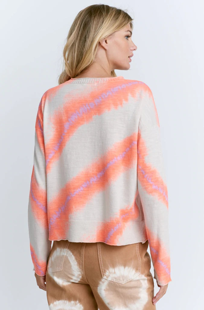 LISA TODD Crossing Lines Sweater - Glow Stick