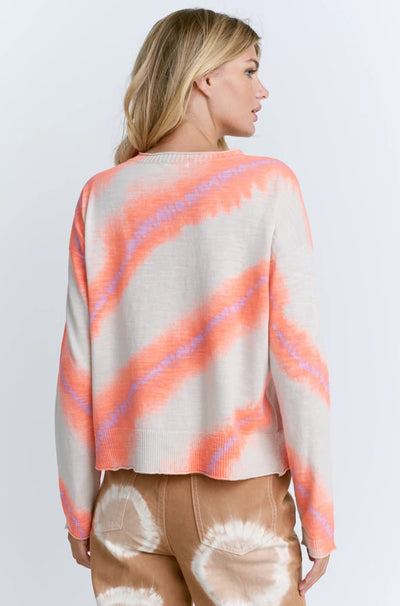 LISA TODD Crossing Lines Sweater - Glow Stick