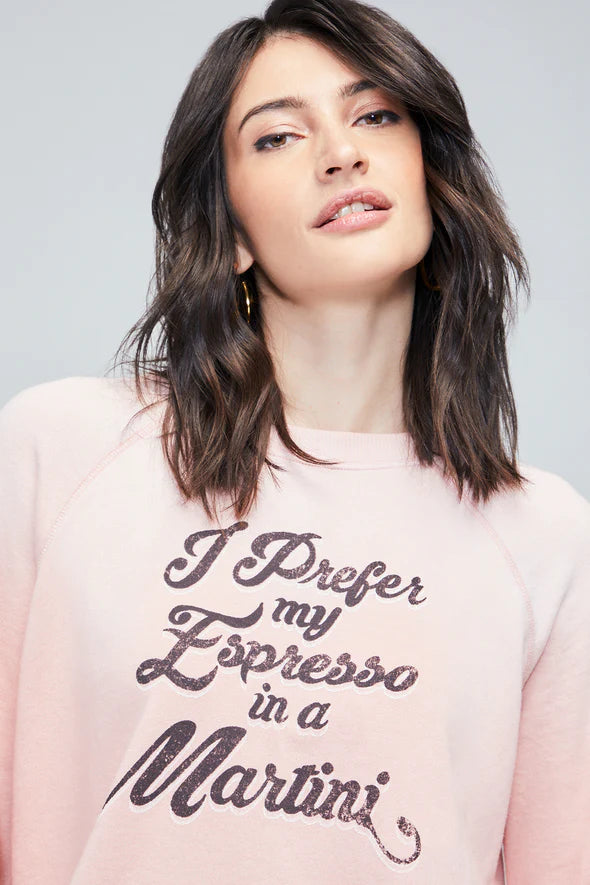 WILDFOX Espresso Martini SMR Sweatshirt - Silver Pink