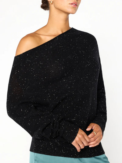 Brochu Walker Lori Off The Shoulder Sweater - Black Multi