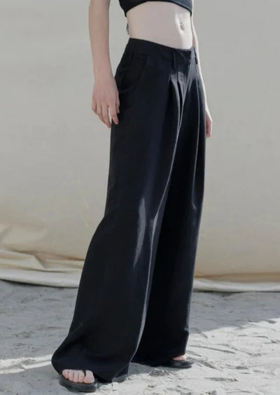 HERSKIND Lotus Wide Leg Pants - Black