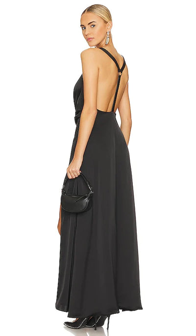 NONCHALANT Eloise Harness Dress - Black