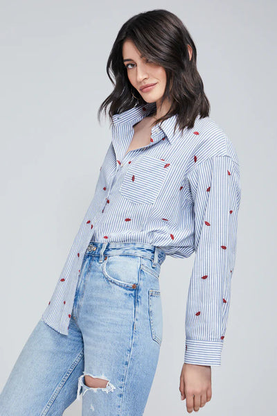 WILDFOX  Hello Sailor Thea Top - Sailor Stripe