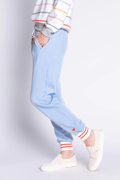PJ Salvage “Happy Days Are Here” Jogger Ice Blue