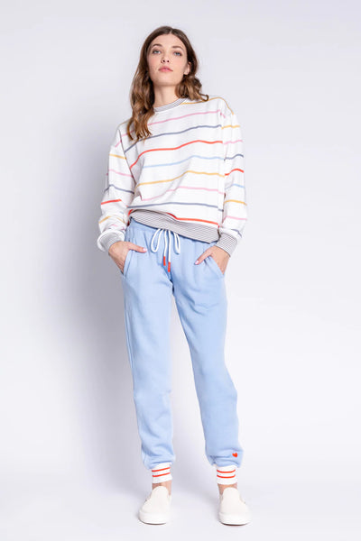 PJ Salvage “Happy Days Are Here” Jogger Ice Blue