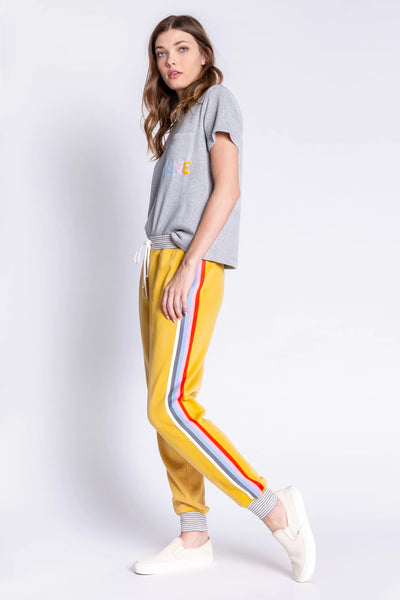 PJ Salvage “Happy Days Are Here” Jogger Gold