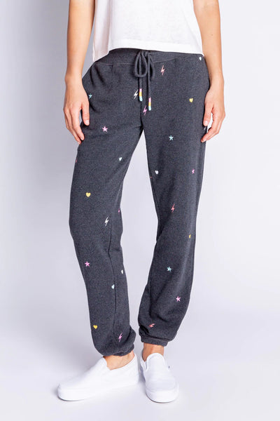 PJ Salvage “One Love Lounge “Jogger Embroidered