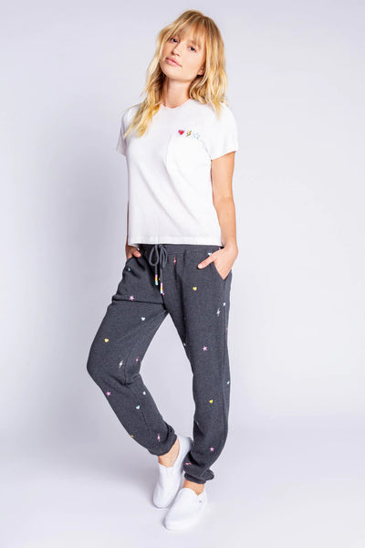 PJ Salvage “One Love Lounge “Jogger Embroidered