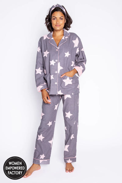 PJ Salvage Stars PJ Set - Grey