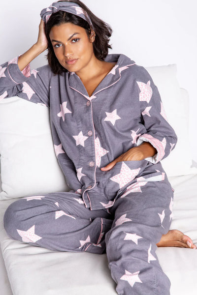 PJ Salvage Stars PJ Set - Grey