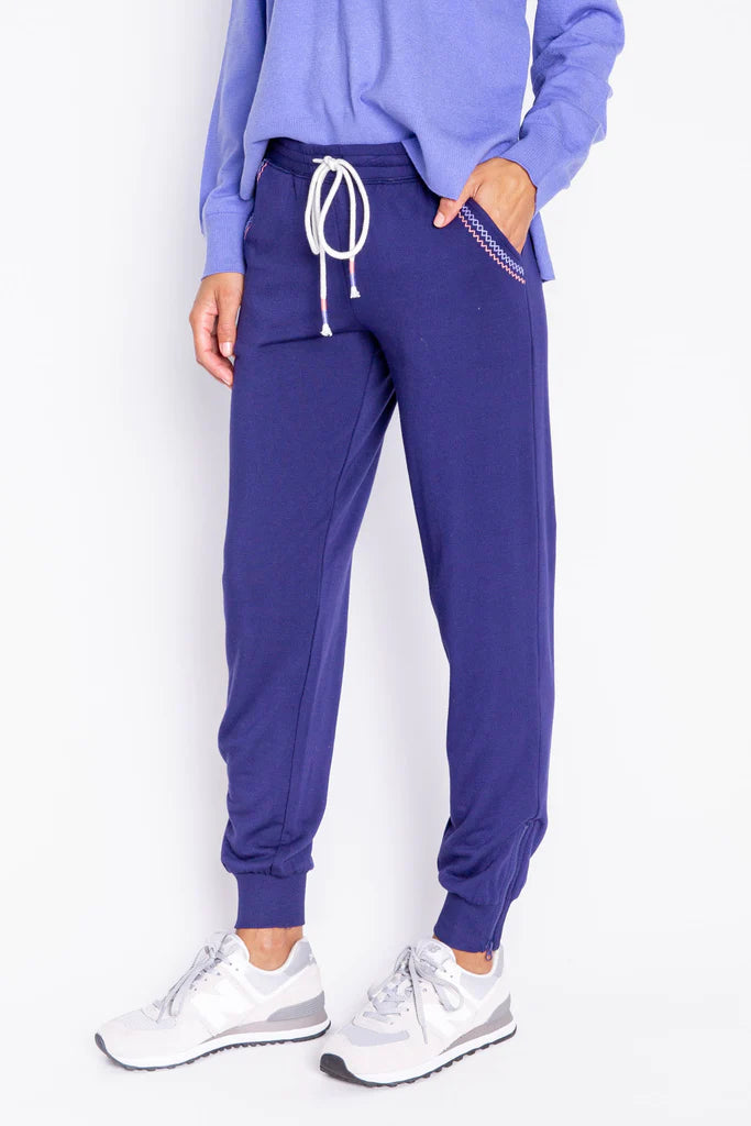 PJ Salvage Ric Rak Patty Wack Solid Pant - Navy – Shop The Pink Door