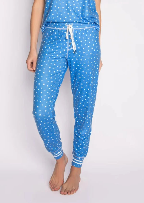 PJ Salvage Blue Stars Pants - Blue